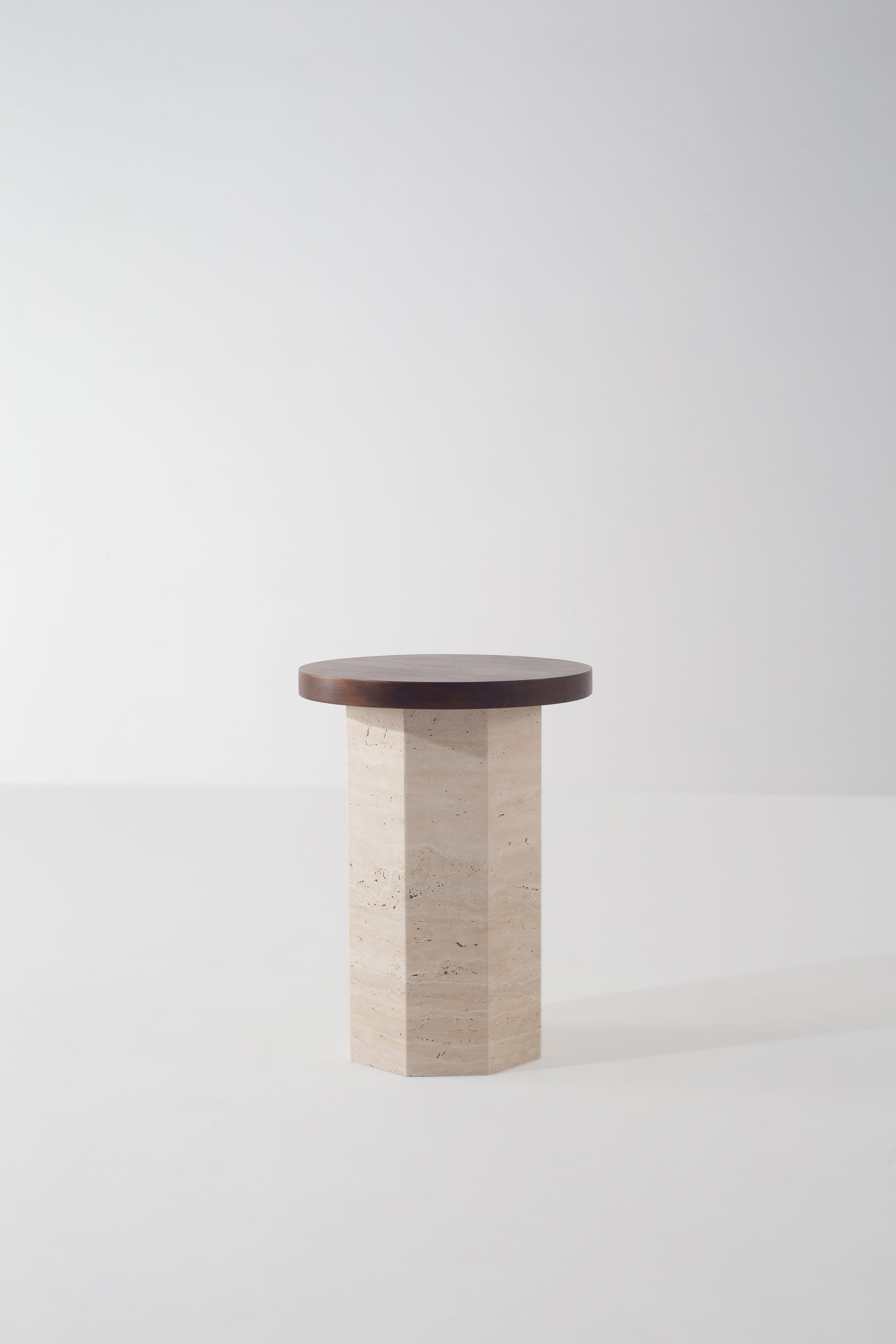 Lucasta Round Wood Side Table
