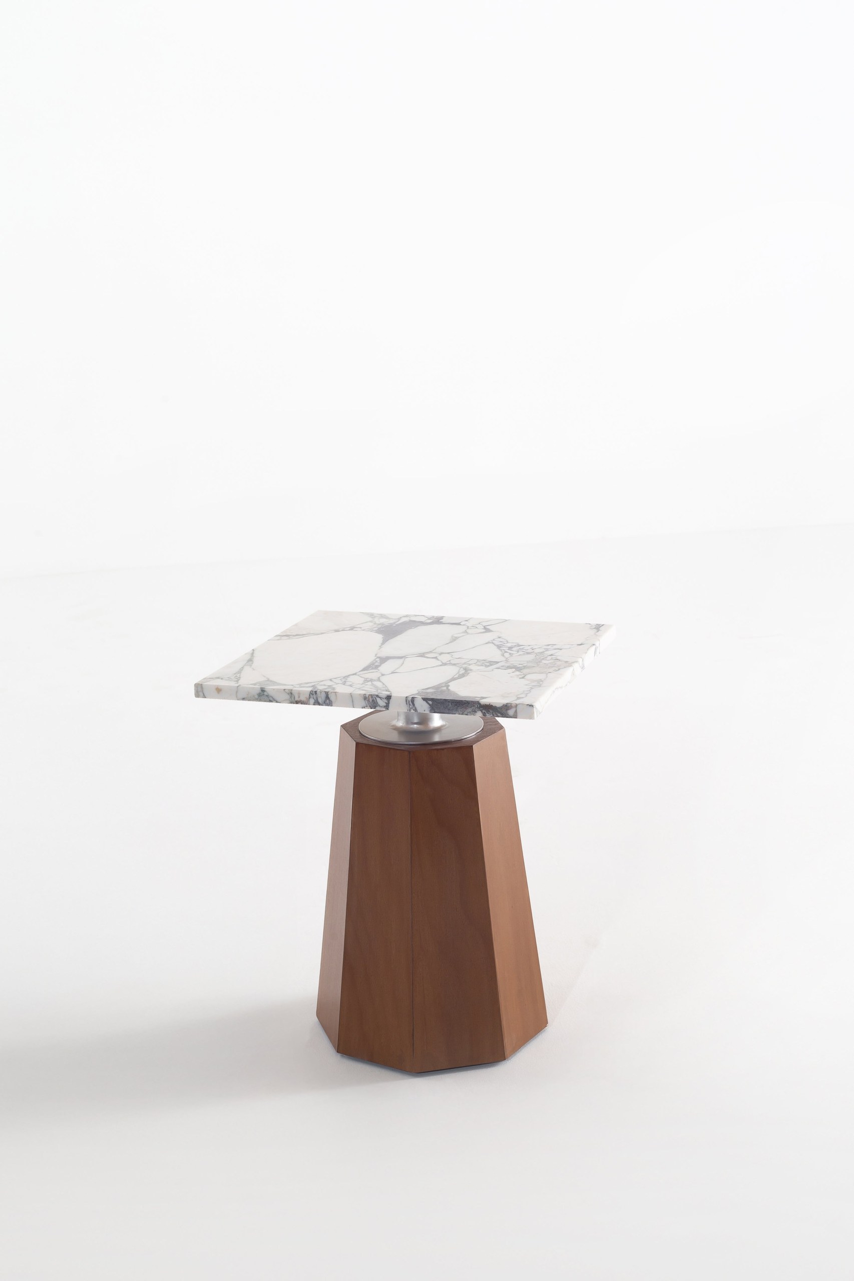 Kalista Viola Marble Top Side Table