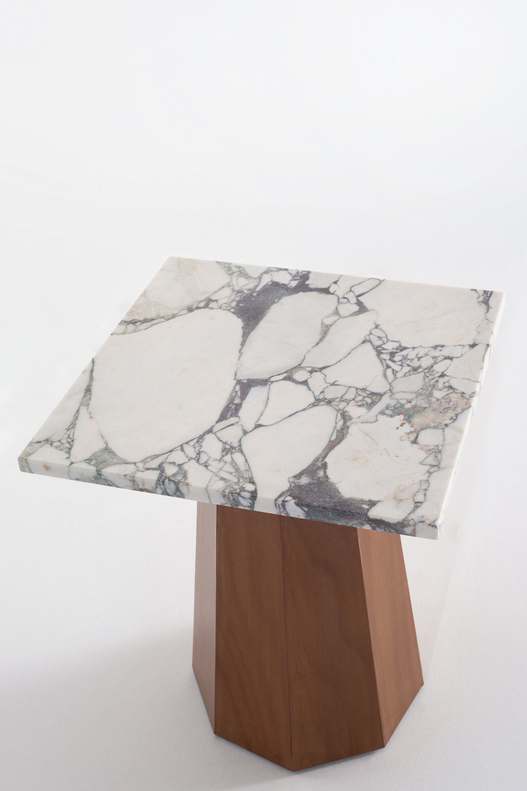Kalista Viola Marble Top Side Table - Image 3
