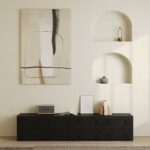 Tessera Black Wood TV Unit