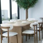 Lunova White Ash Wooden Dining Table