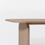Lunova White Ash Wooden Dining Table