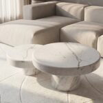 Arezzo Calacatta Marble Round Coffee Table