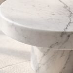 Arezzo Calacatta Marble Round Coffee Table