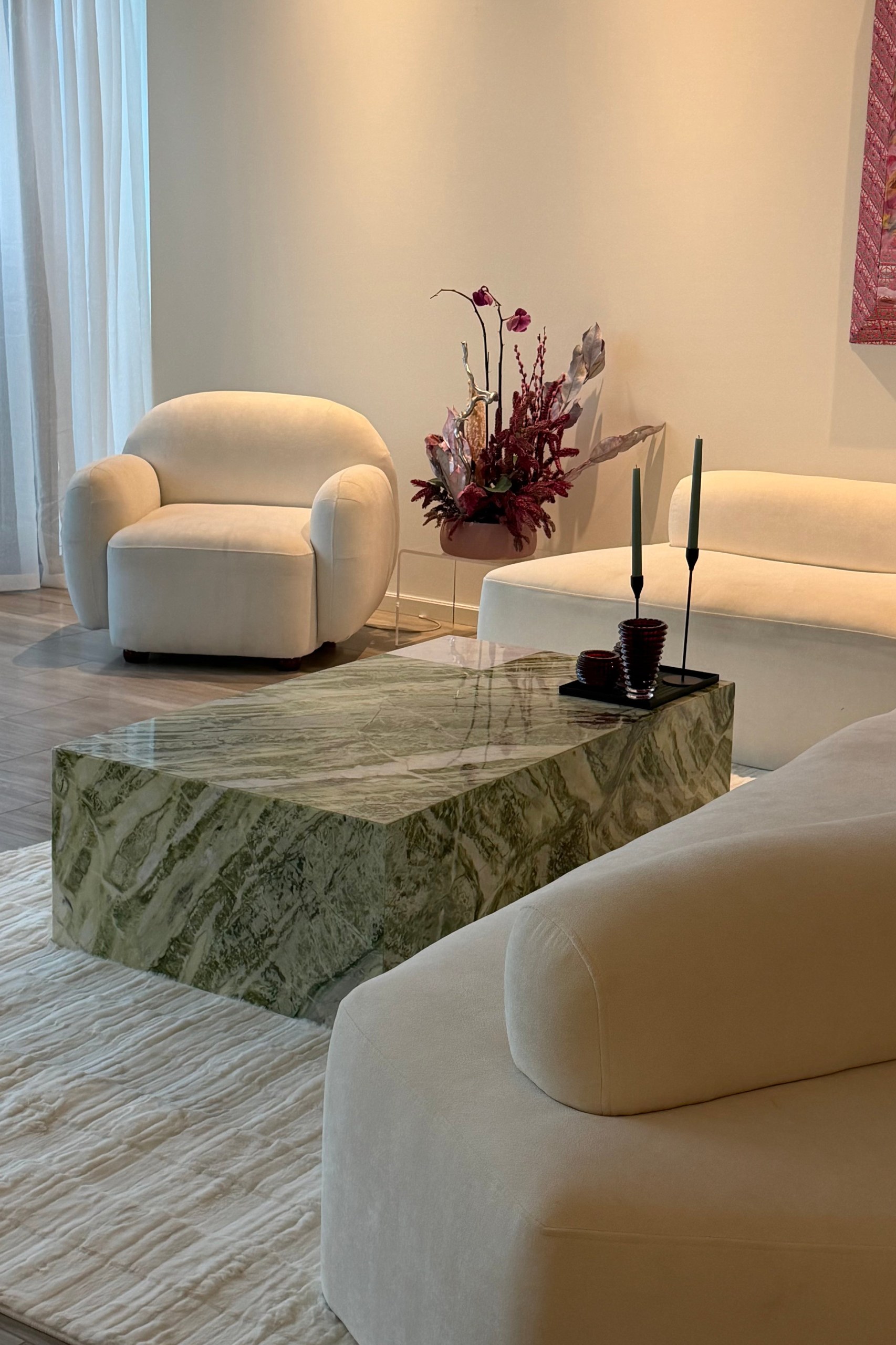 Felicity Green Marble Coffee Table