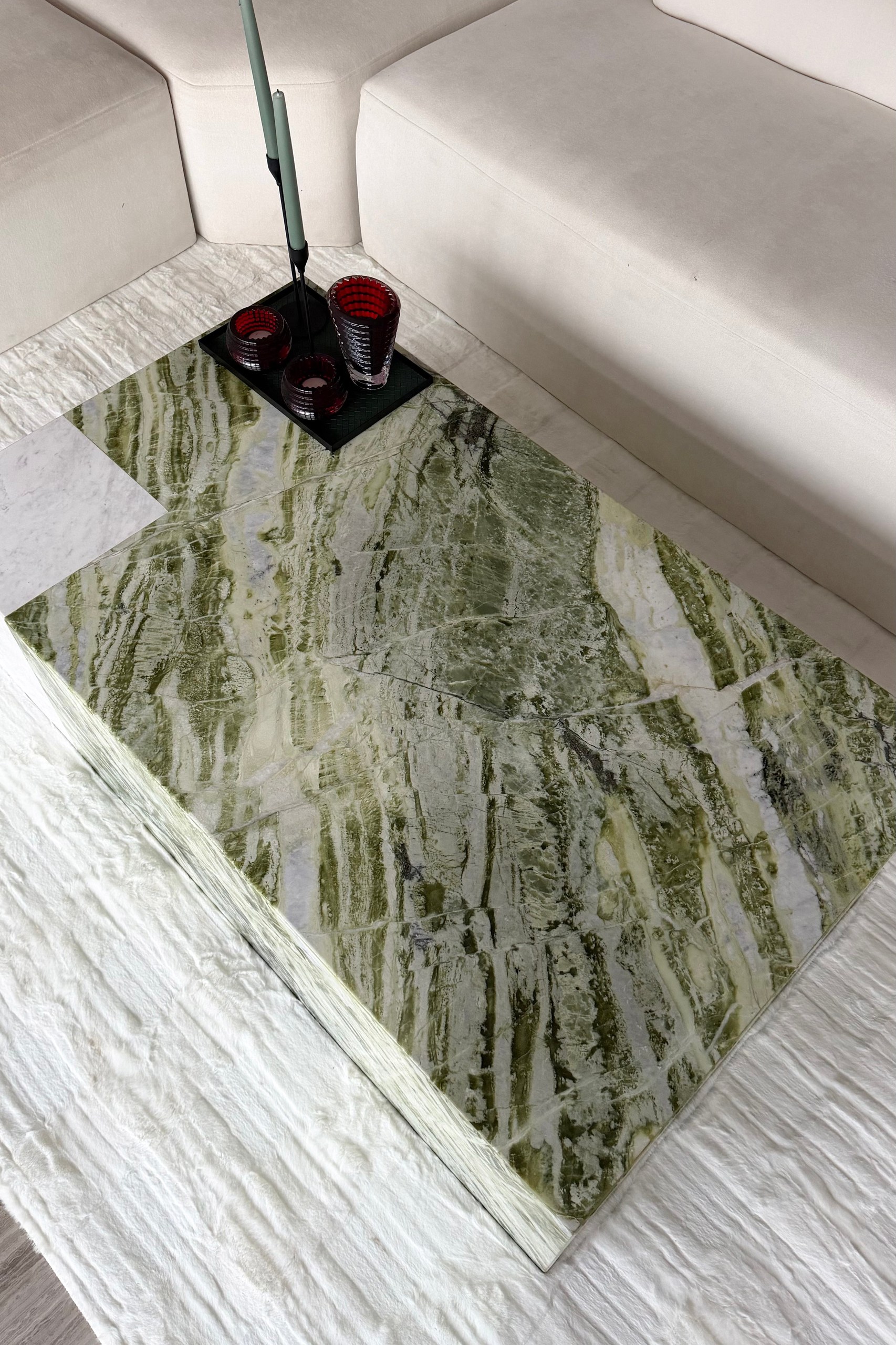 Felicity Green Marble Coffee Table - Image 2