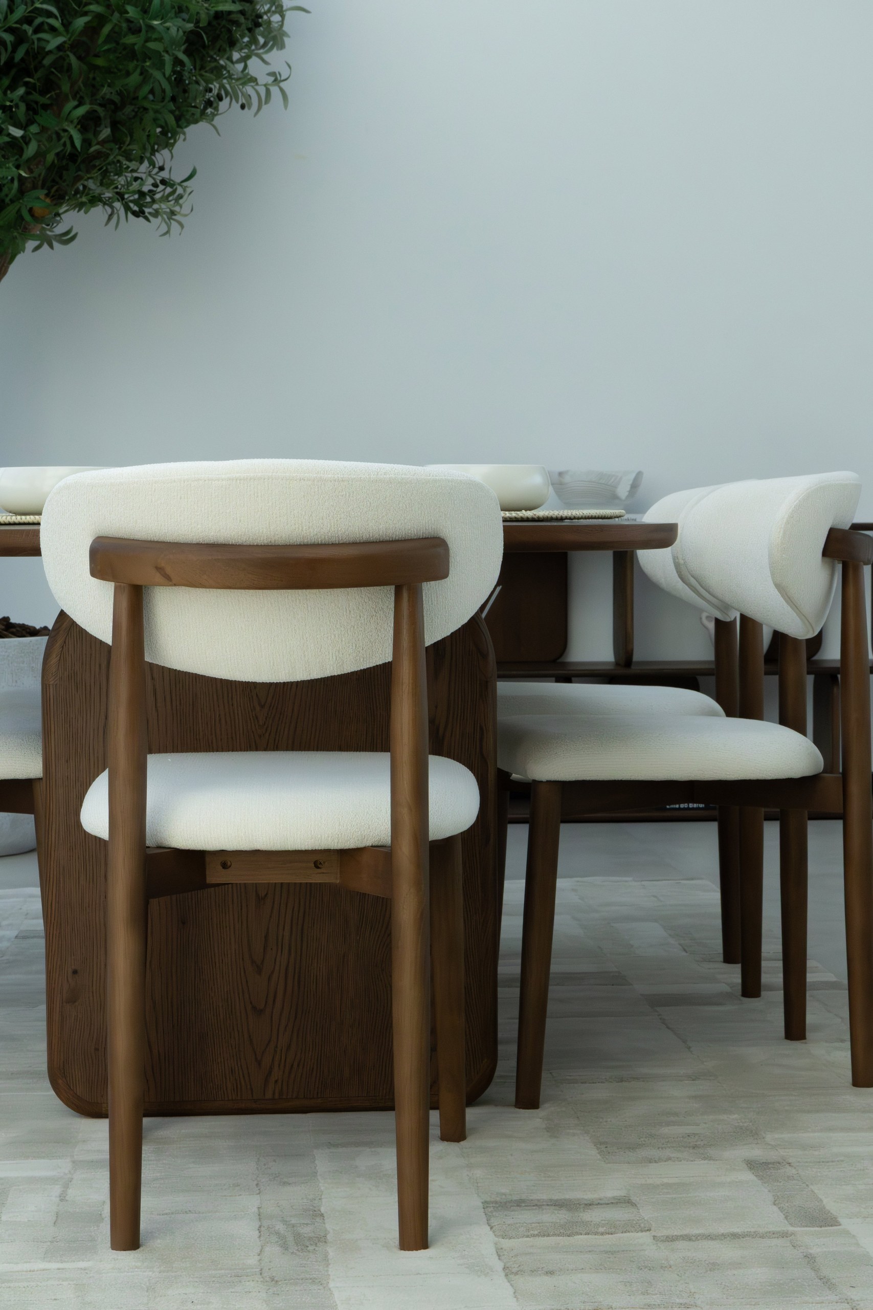 Alto Ivory Dark Wood Dining Chair - Image 10