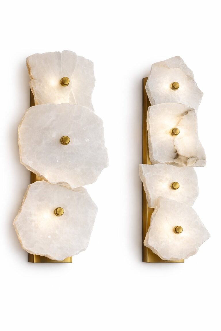 Cascina Irregular Alabaster Wall Light