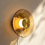 Noxley Gold Disc Wall Light