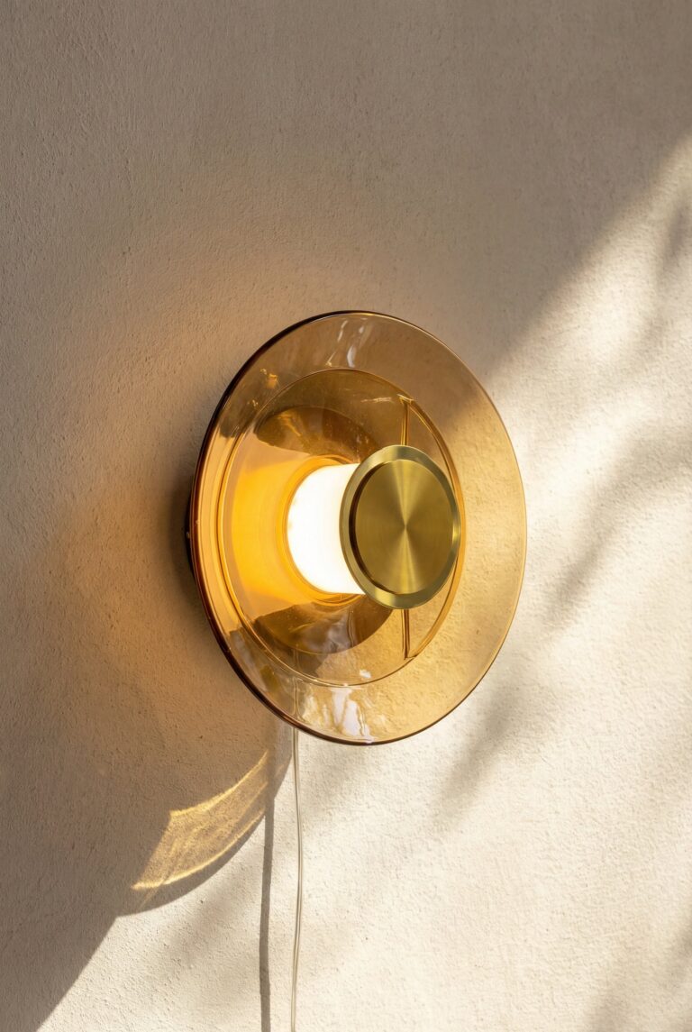 Noxley Gold Disc Wall Light