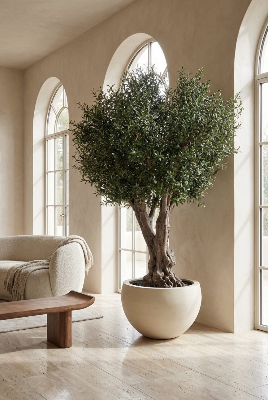 Artificial Olive Tree with Natural Trunk (300CM)