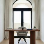 Alara Mocha Microconcrete Desk