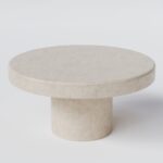 Arezzo Crema Marfil Single Round Coffee Table