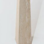 Abriela Beige Travertine Console Table