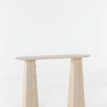 Abriela Beige Travertine Console Table