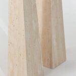 Abriela Beige Travertine Console Table