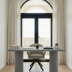 Alara Ash Grey Microconcrete Desk
