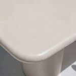 Alara Light Beige Microconcrete Desk