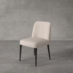 Perrine Off White Velvet Dining Chair