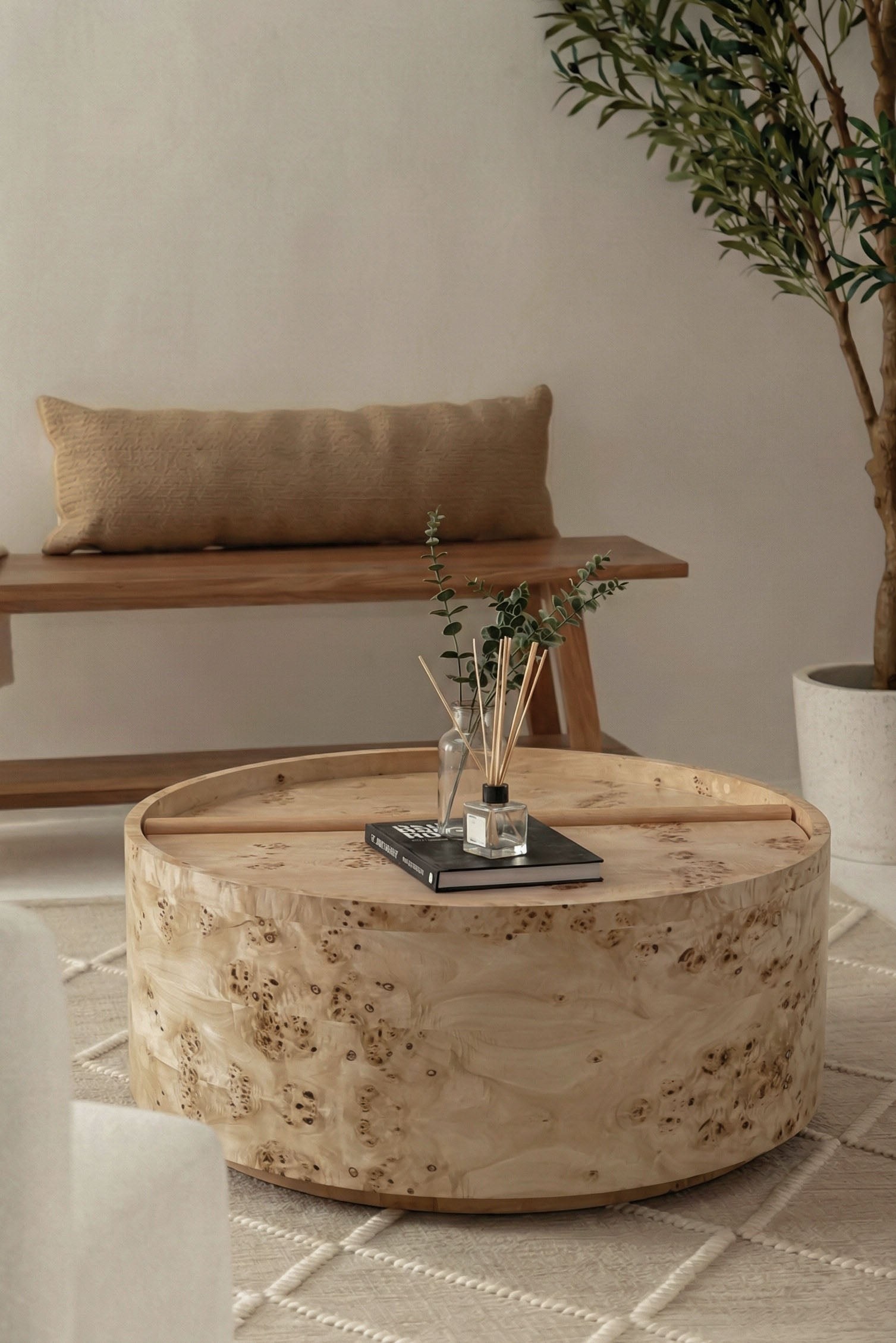 Treviso Lightwood Storage Coffee Table