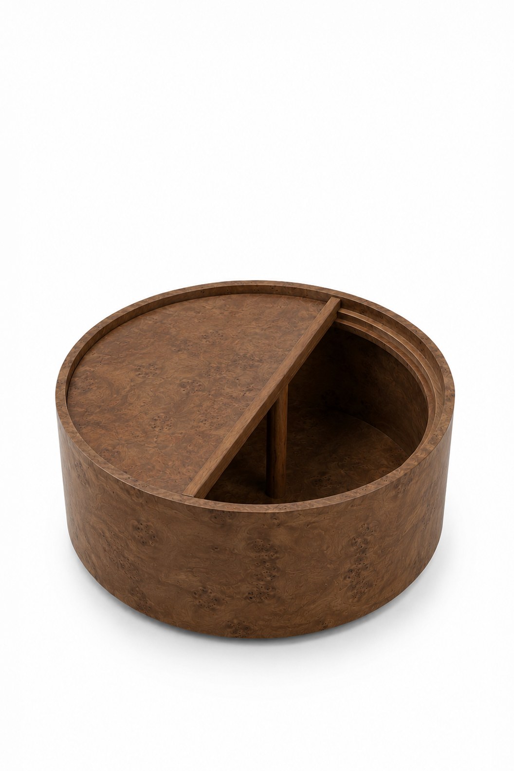 Treviso Dark Wood Storage Coffee Table - Image 4