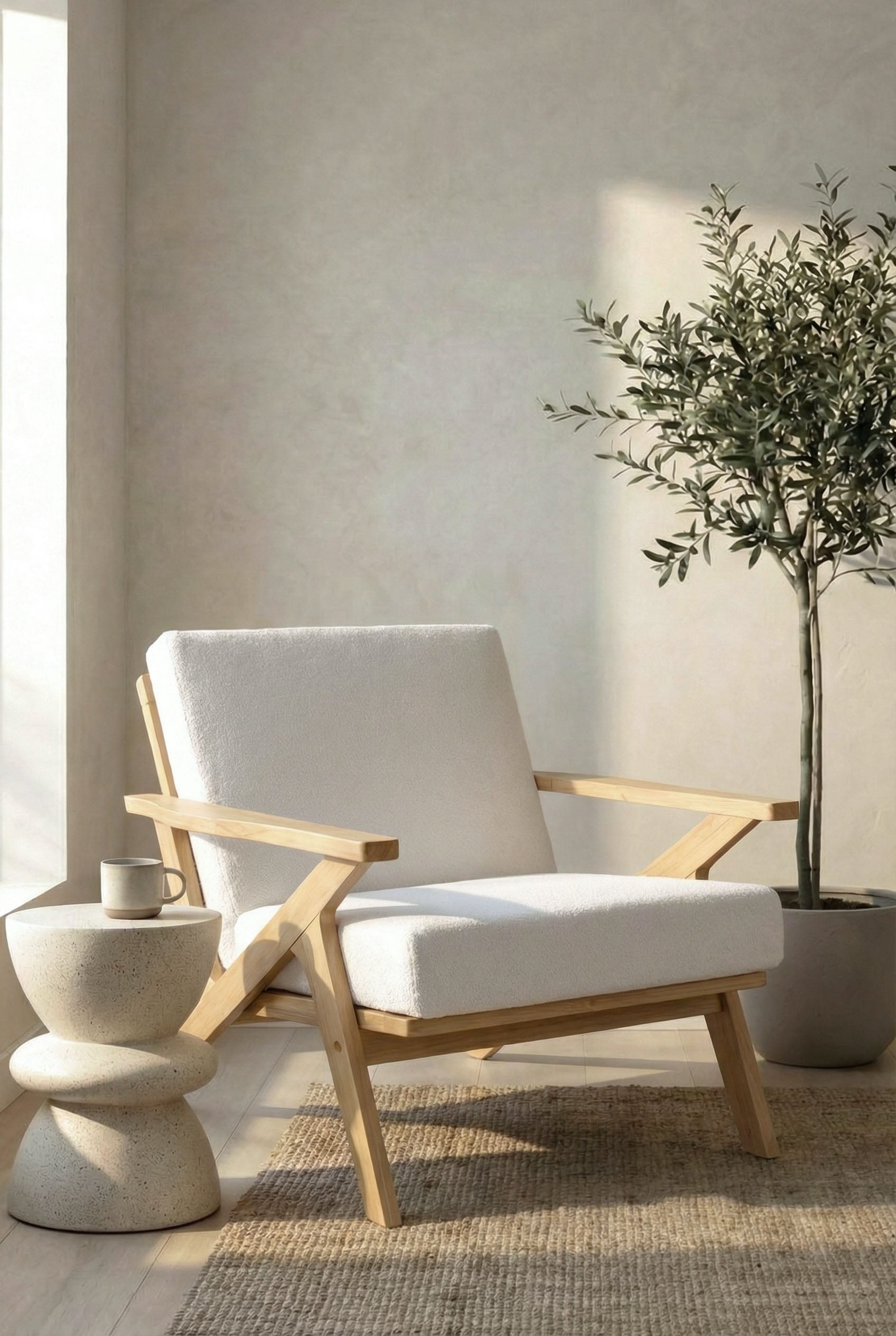 Ohrid Lightwood Accent Chair