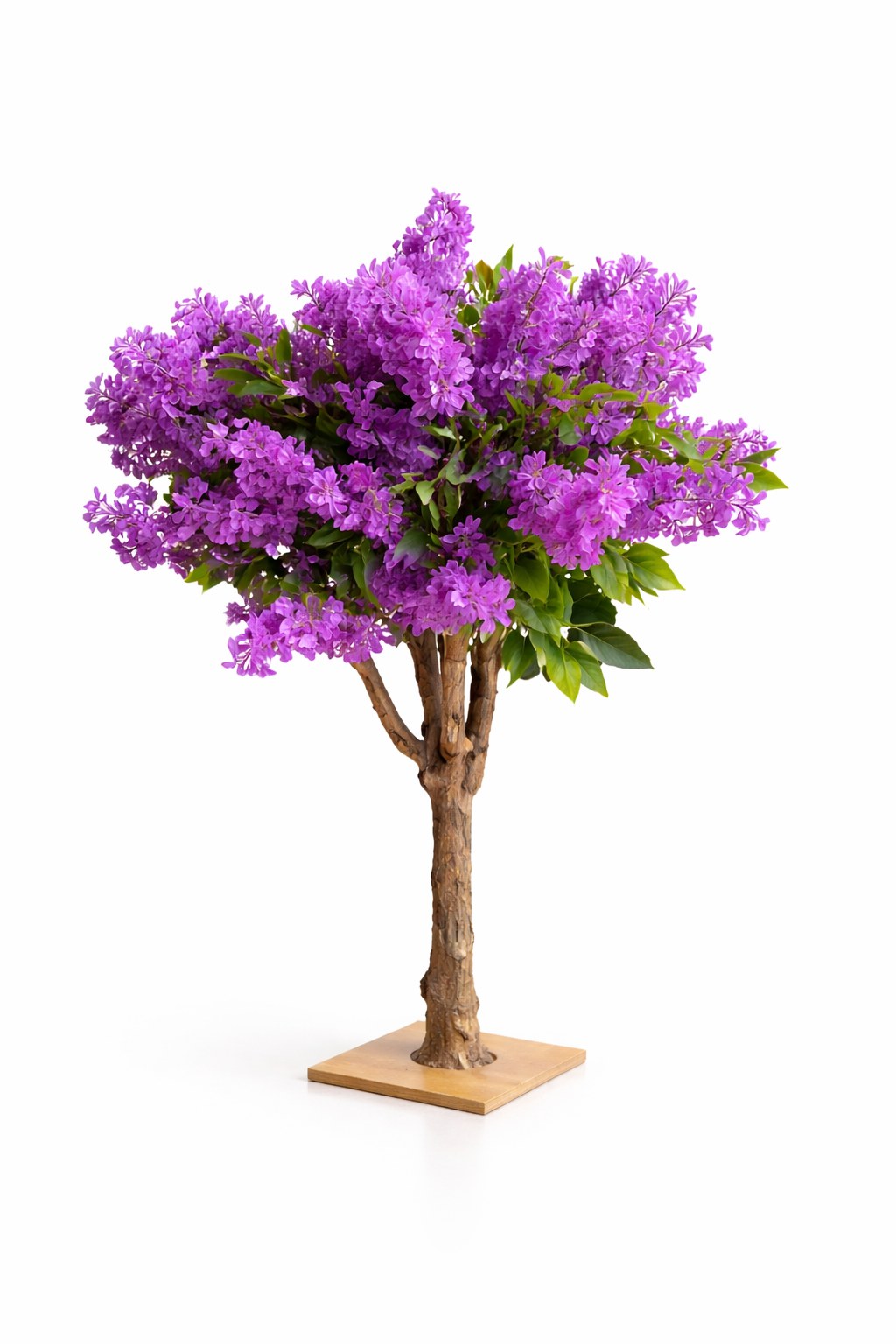 Artificial Purple Blossom Tree with Natural Trunk (180CM) - Image 2