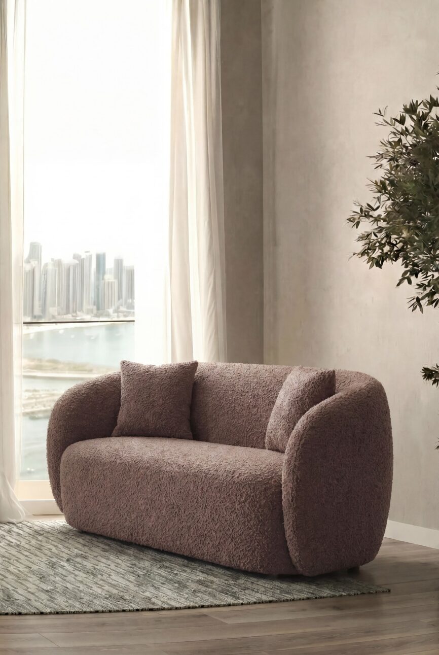 Amanti Cocoa Dust 2 Seater Sofa