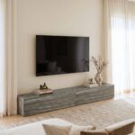 Hellenic Grey Travertine Classic TV Unit