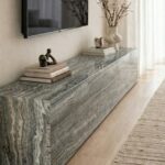 Hellenic Grey Travertine Classic TV Unit