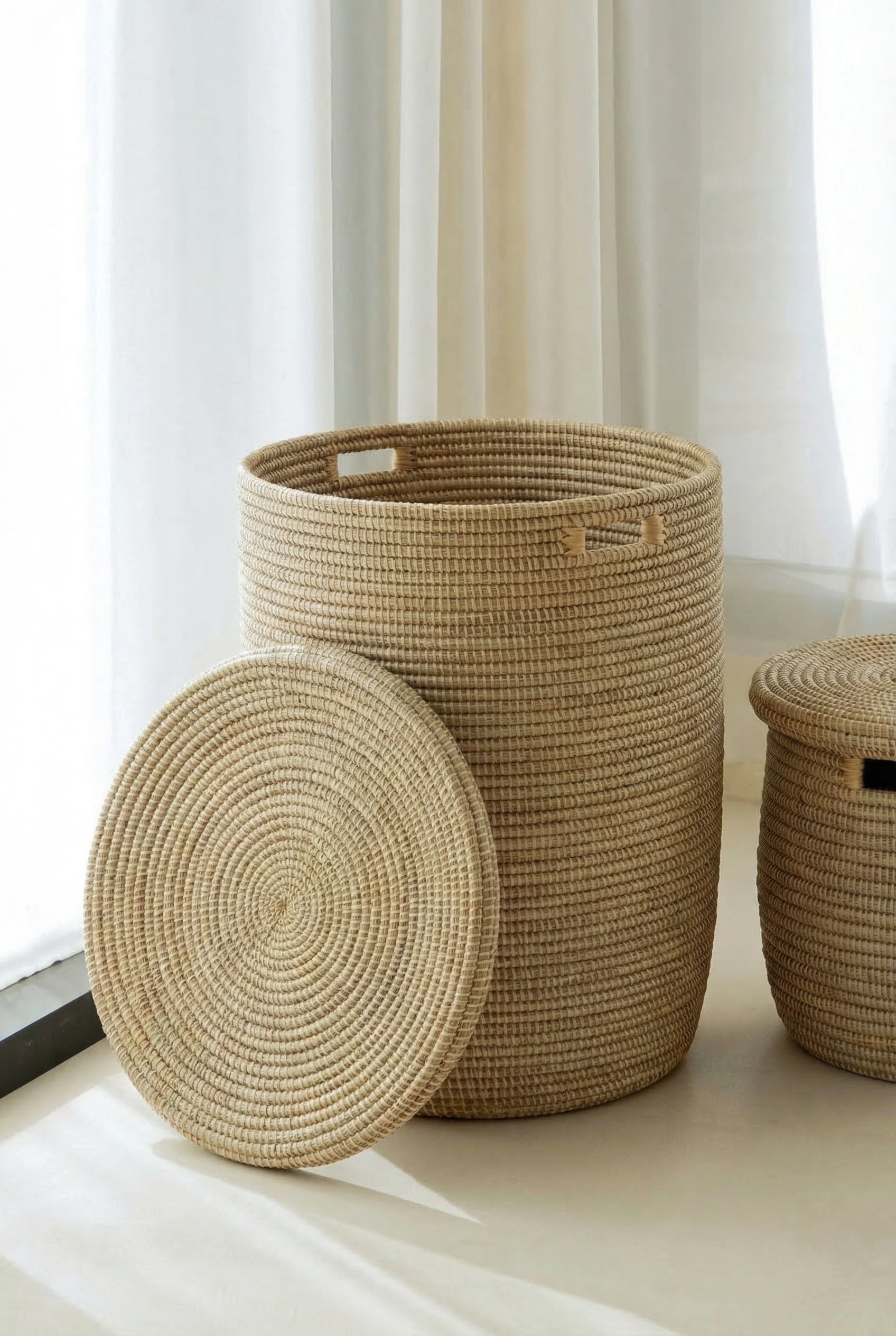 Chinara Beige Basket Handmade