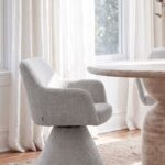 Amaya Repose Grey Swivel Dining Chair