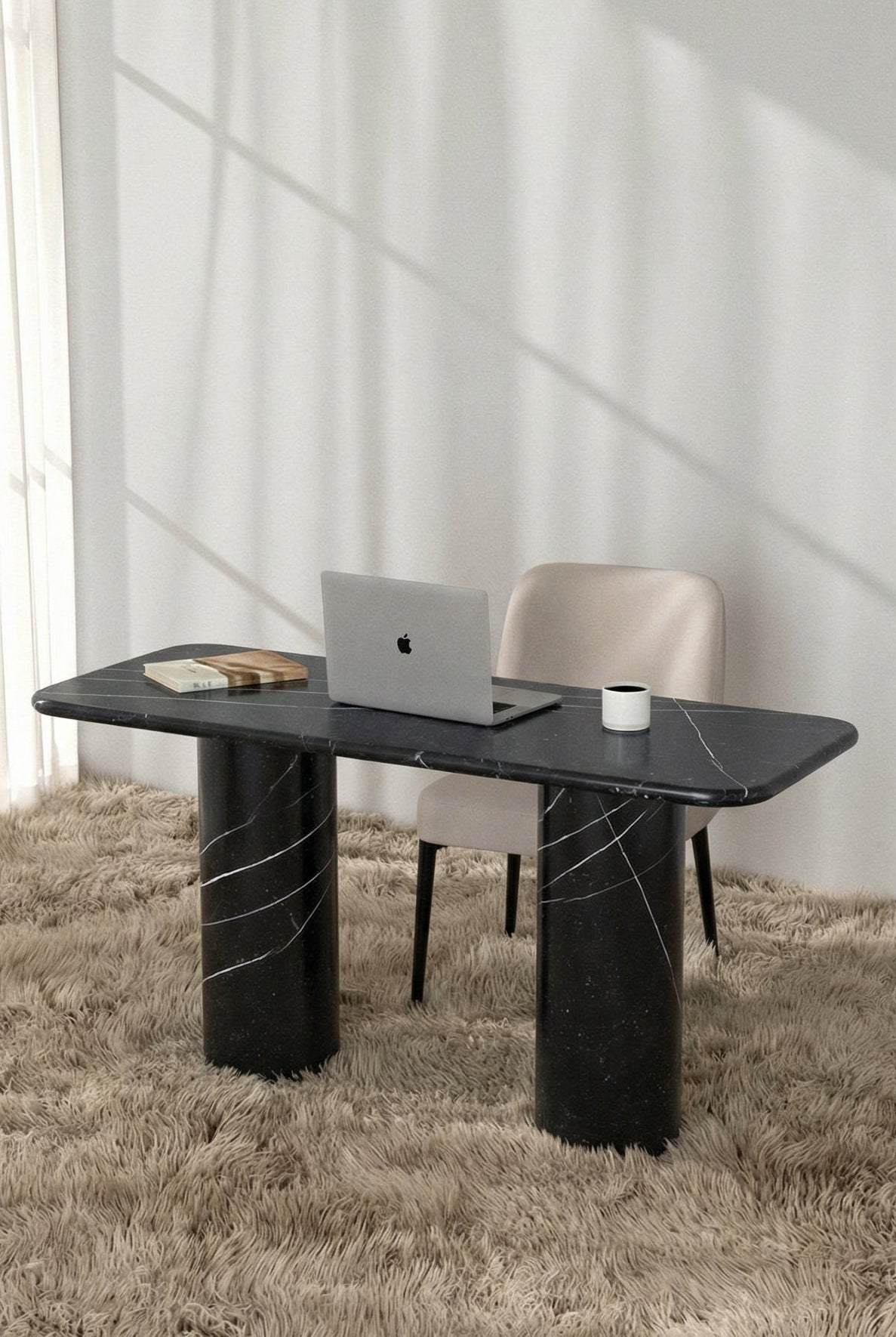 Alara Black Marquina Desk