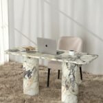 Alara Calacatta Viola Desk