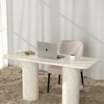 Alara Oryx Marble Desk