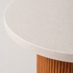 Aether Off White Speckled Microconcrete Top Dining Table