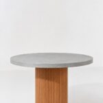 Aether Ash Grey Microconcrete Top Dining Table