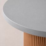 Aether Ash Grey Microconcrete Top Dining Table