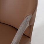 Caldera Orange Wooden Dining Chair