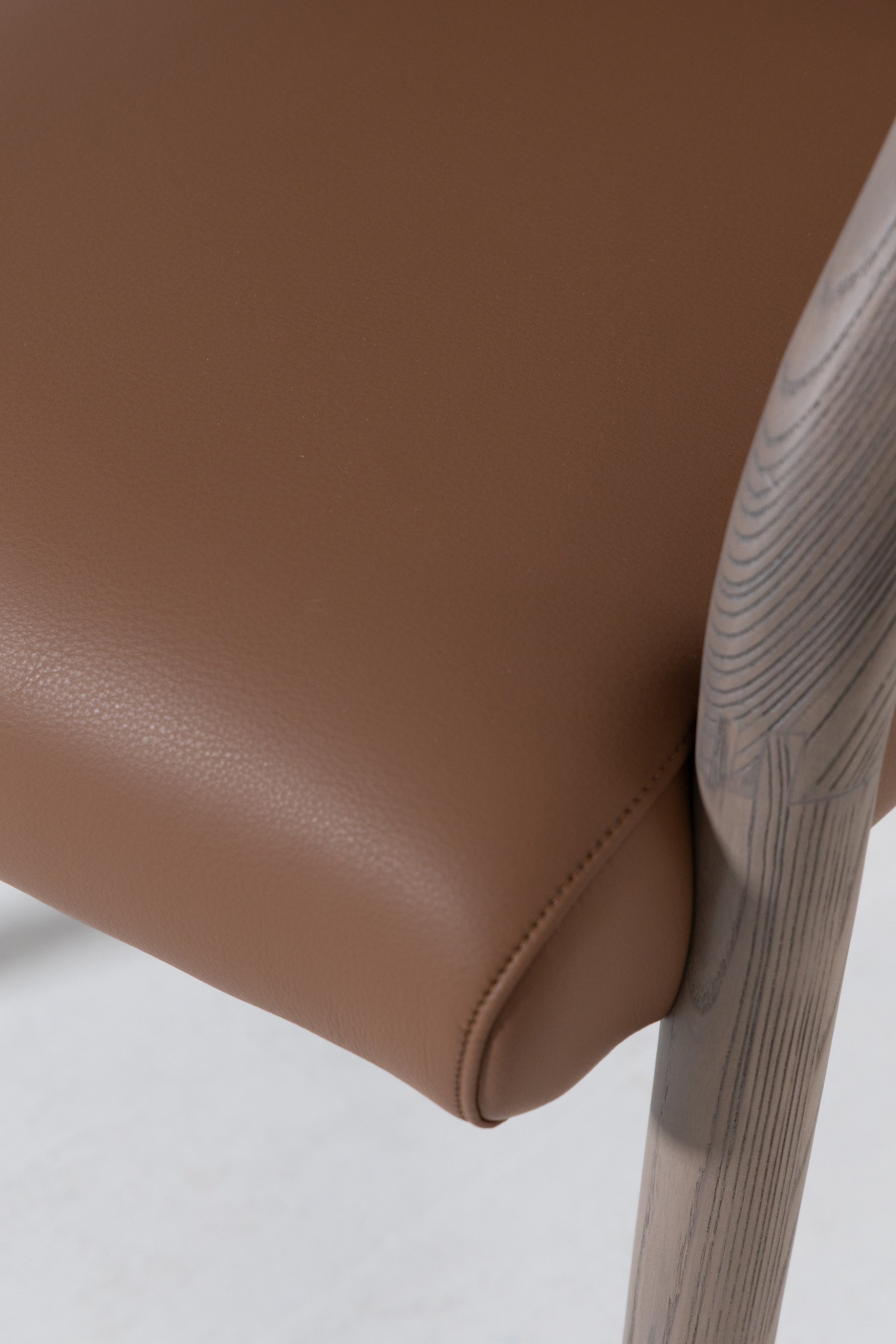 Caldera Orange Wooden Dining Chair - Image 3