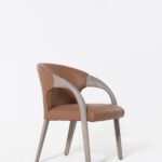 Caldera Orange Wooden Dining Chair