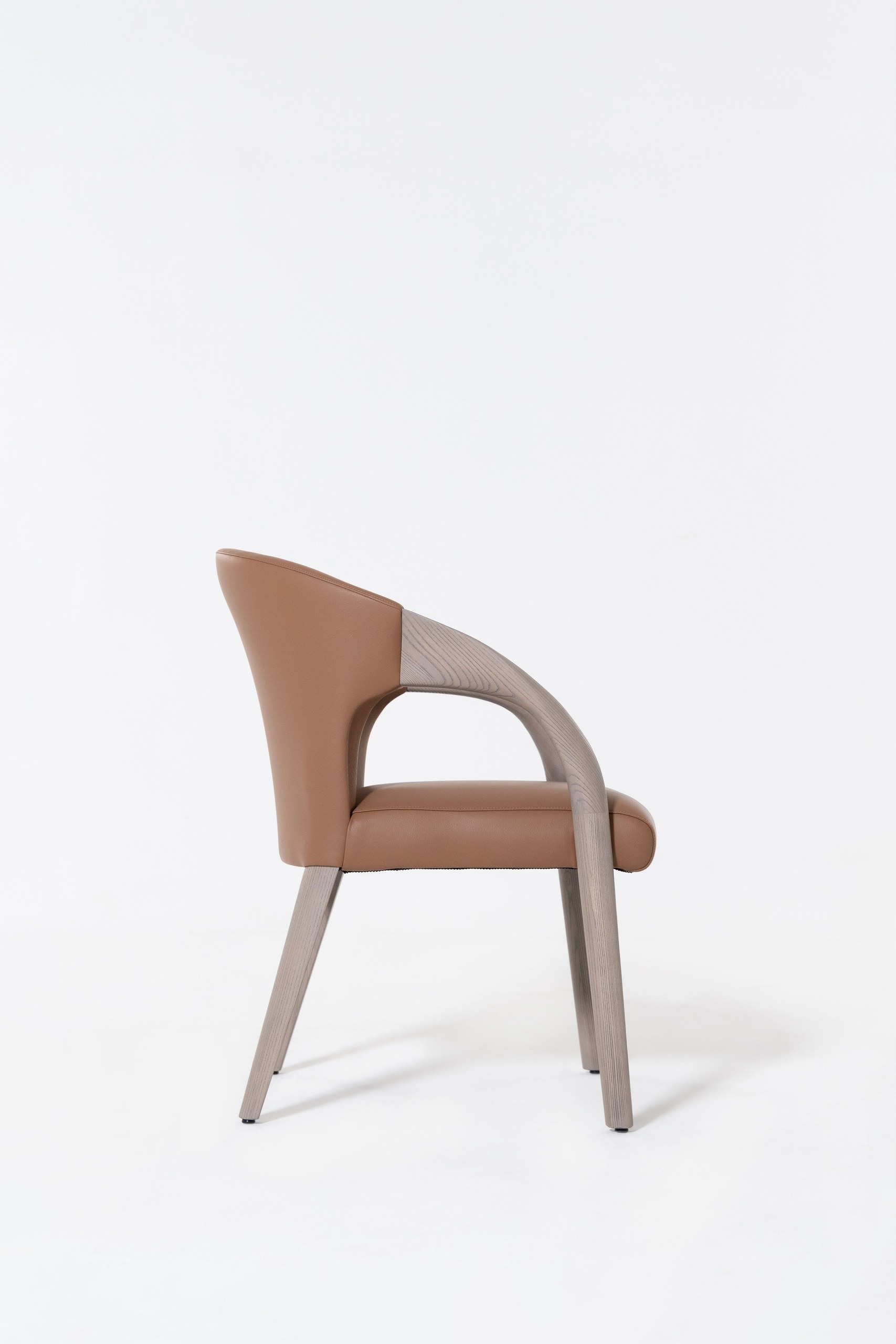 Caldera Orange Wooden Dining Chair - Image 6