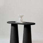 Alessia Black Microconcrete Console Table