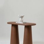 Alessia Mocha Microconcrete Console Table