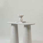 Alessia Light Grey Microconcrete Console Table