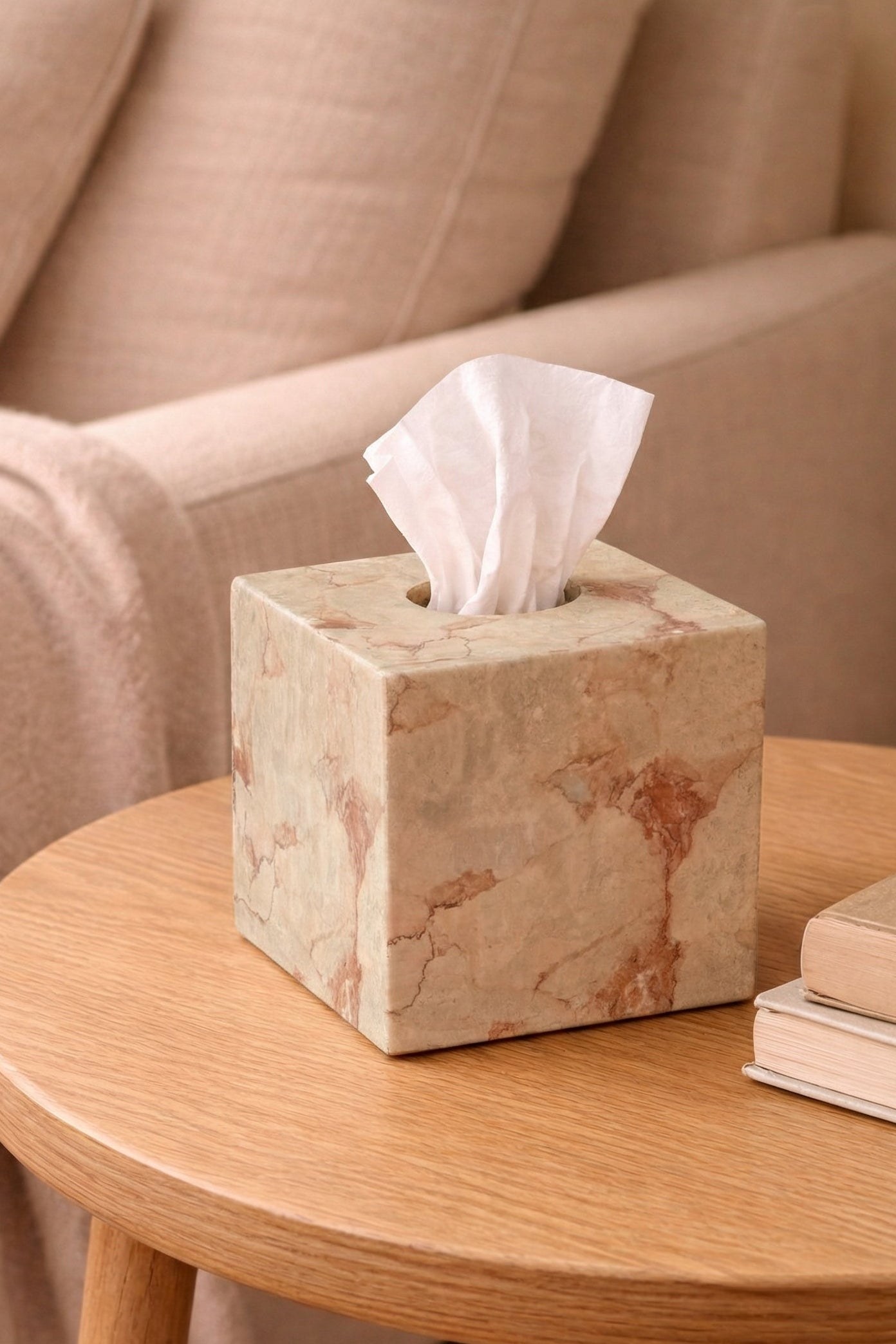 Tivoli Jerusalem Stone Tissue Holder