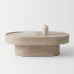 Arizona Travertine Oval Coffee Table (100x40CM)