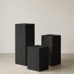Zelda Black Microconcrete Plinth