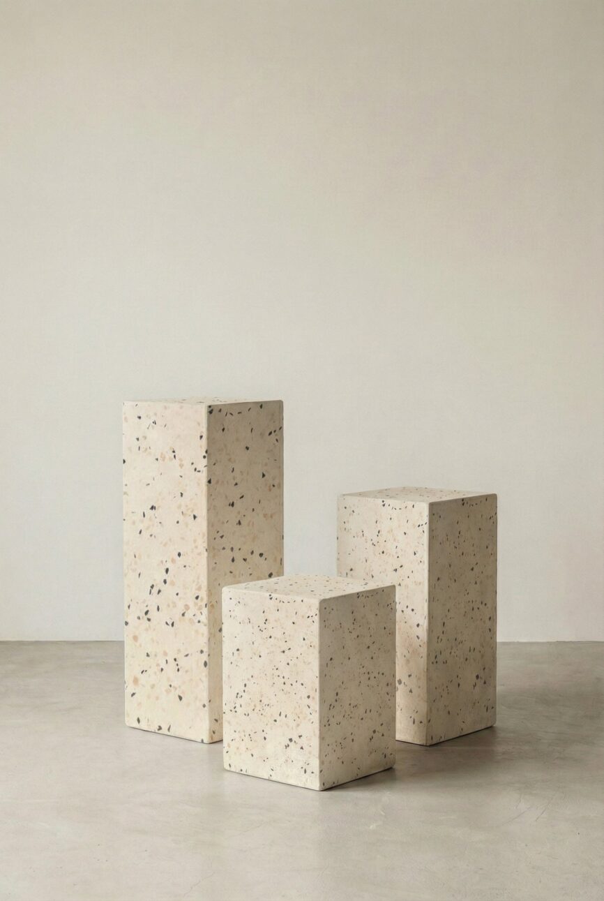 Zelda Venezian Microterrazo Microconcrete Plinth
