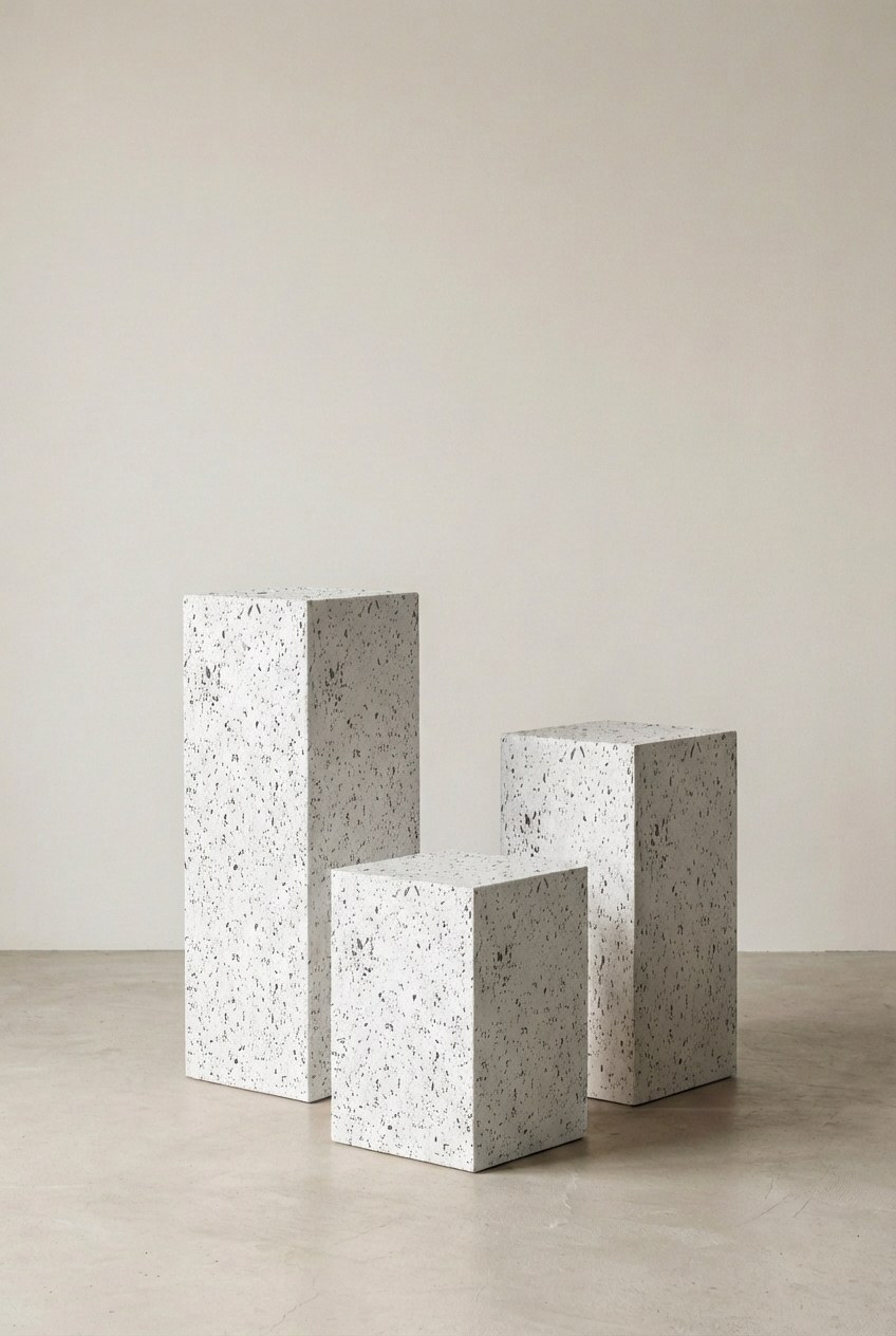 Zelda Rialto Microterrazzo Microconcrete Plinth
